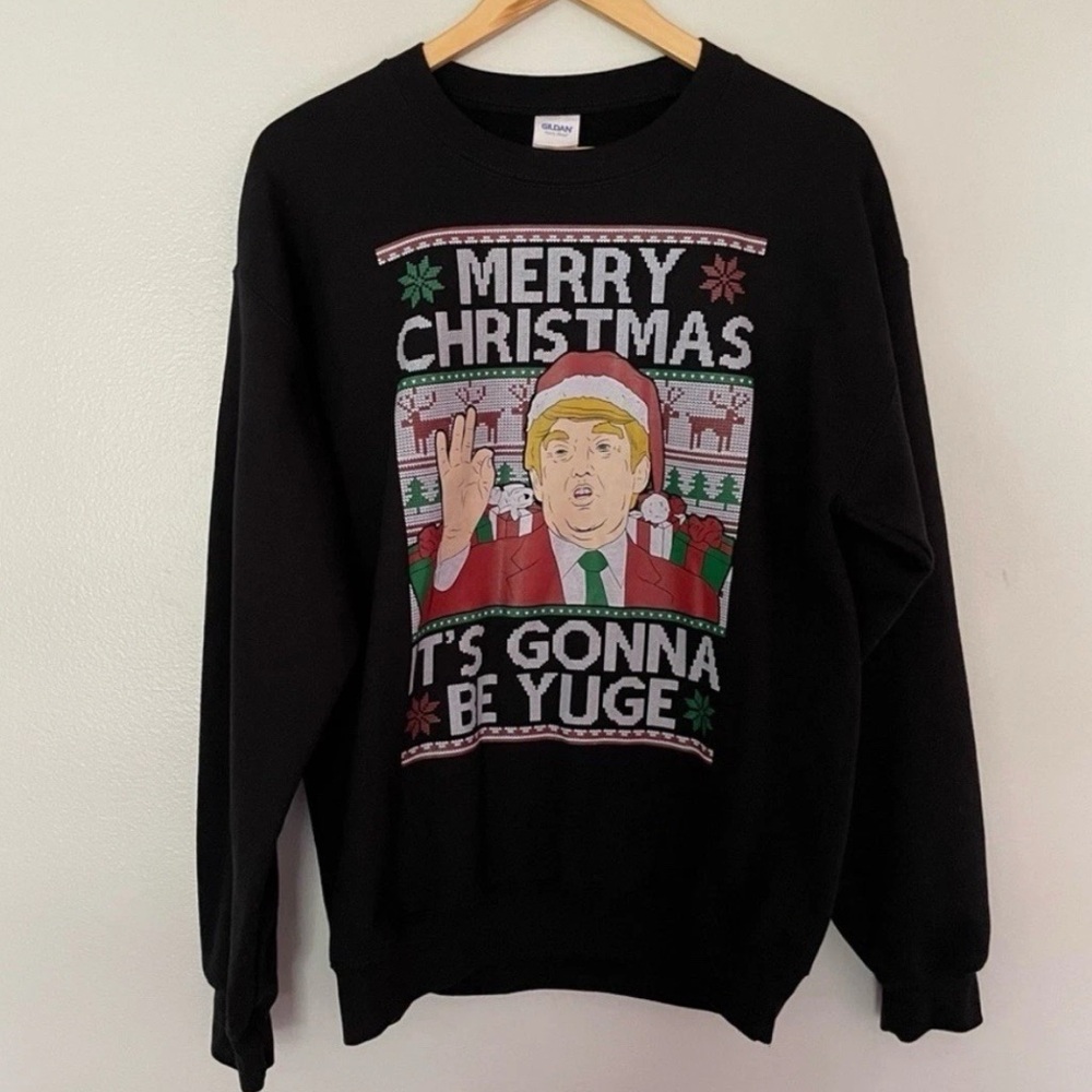 Donald Trump Ugly Christmas Crewneck Sweater